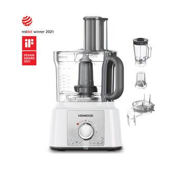 Multipro Express FDP65.860WH 4-in-1 White Food Processor with Direct Serve