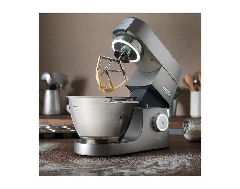 Kenwood Kvc7300S Impastatrice Planetaria Chef Titanium System Pro, Robot Da  Cucina Mixer, 1500 W & Max980Me Set Sfogliatrice, Tagliapasta Spaghetti E  Tagliapasta Per Fettuccine Accessori : : Casa e cucina