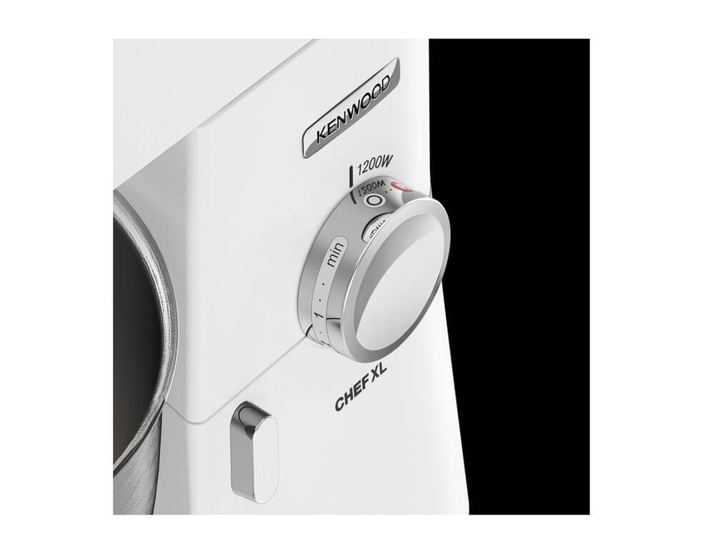 Kenwood Chef XL Impastatrice Planetaria KVL4100W, 3 Ganci e Fruste per  Impastare, Montare e Miscelare, Ciotola da 6.7 L, Lavabile in  Lavastoviglie, Motore da 1200W, Bianco : : Casa e cucina