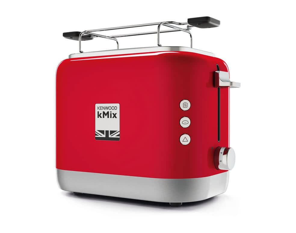 Kenwood Kmix Premium Grille-Pain 2 Slice Stainless Steel Toaster 900W -  Raspberry, TTM021