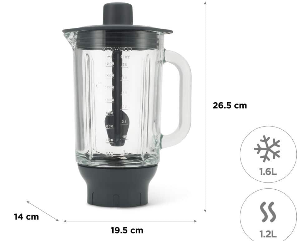 renere desinfektionsmiddel vand Thermoresist Glass Blender Attachment KAH359GL | Kenwood International